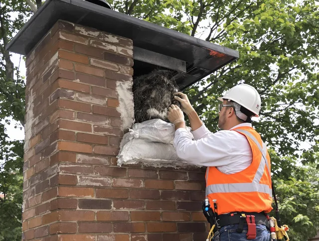 Humane removal of debris and animals by Hinesville Chimney Sweep in Hinesville, GA