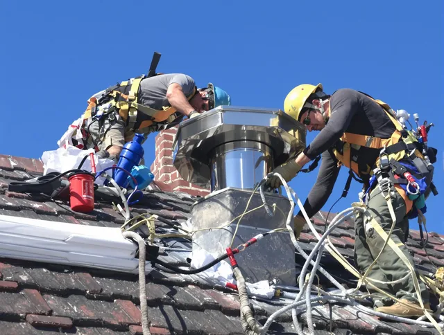 Protective chimney cap installed by Hinesville Chimney Sweep in Hinesville, GA