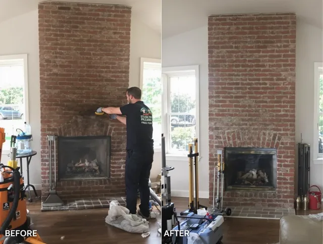 Finished chimney sweeping service by Hinesville Chimney Sweep in Hinesville, GA