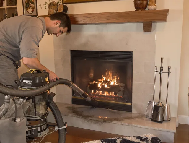 Routine fireplace upkeep by Hinesville Chimney Sweep in Hinesville, GA