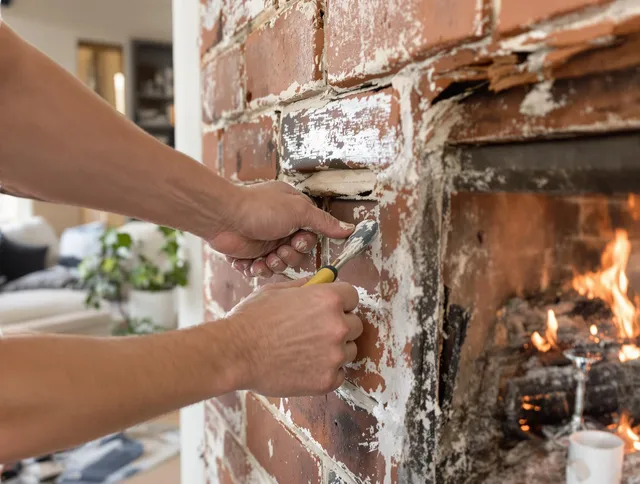 Routine fireplace repair by Hinesville Chimney Sweep in Hinesville, GA